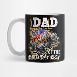 Dad Of The Birthday Boy Monster Truck Birthday Novelty Mug